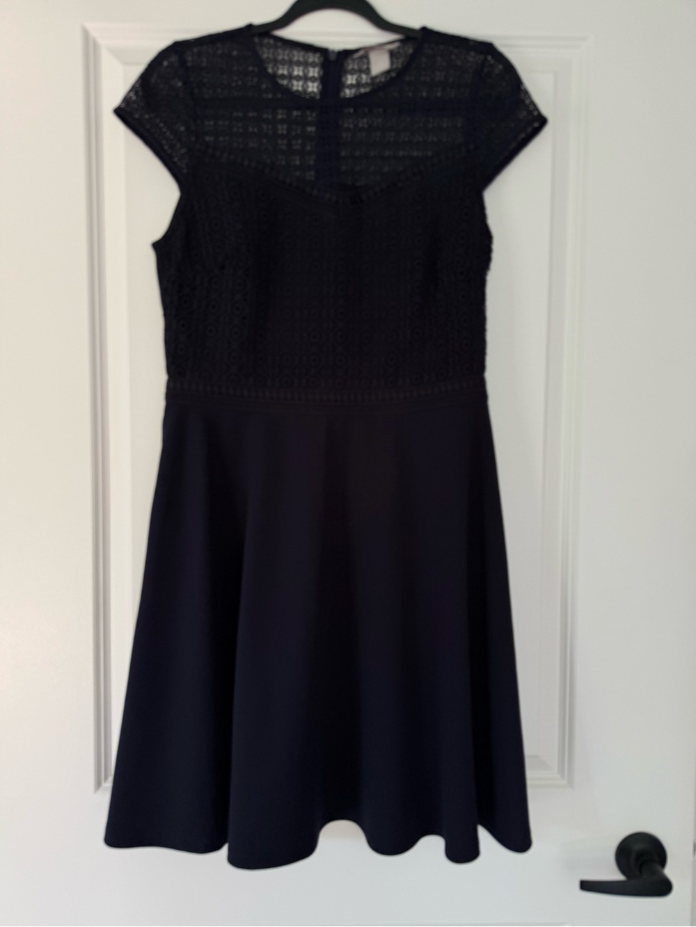 Lace Fit & Flare Dress - Women's Elegant Evening Dress